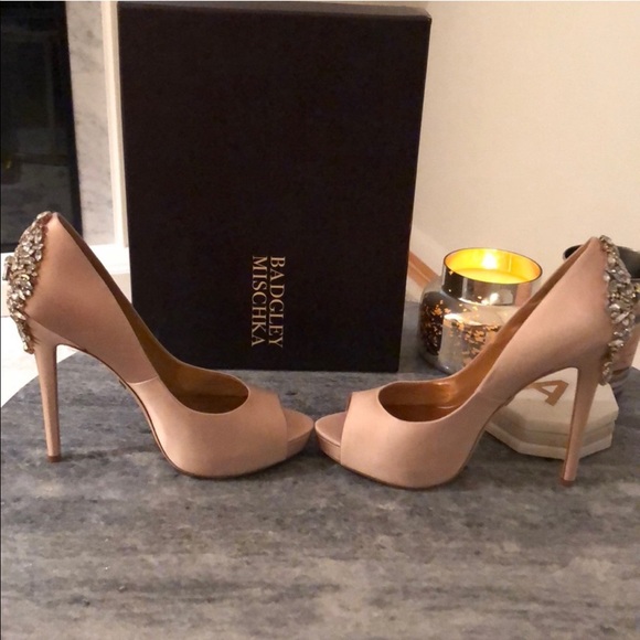 Badgley Mischka Studded Heels - Picture 3 of 8